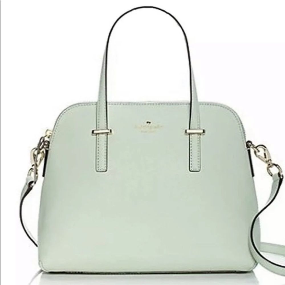 KATE SPADE Cedar St. Maise Medium Crossbody Satchel Bag Purse Mint Like NEW